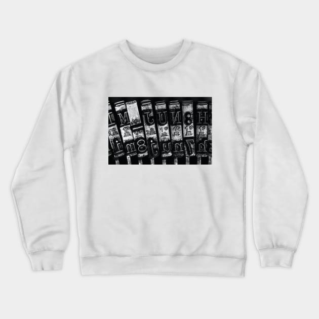 Typing machine elements Crewneck Sweatshirt by StefanAlfonso